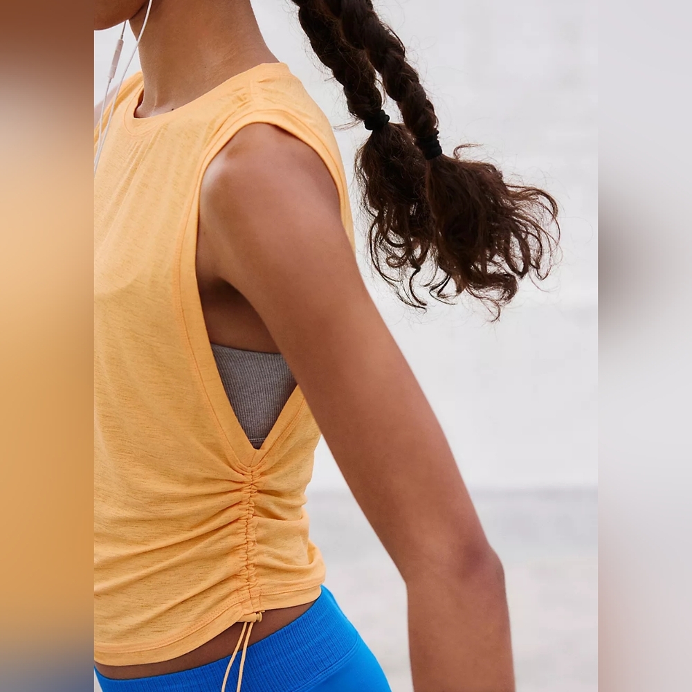 FP Movement Tempo Sport Mode Tank Top M Papaya Orange Tank Top Free People Neon - Picture 3 of 14